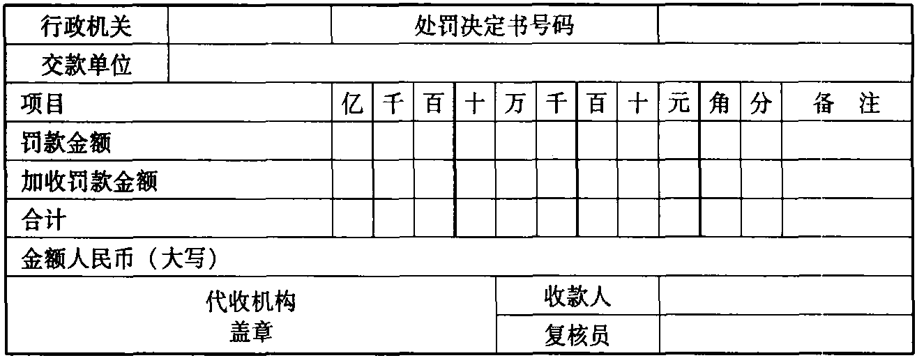 罚款代收代缴管理办法